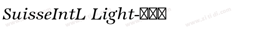 SuisseIntL Light字体转换